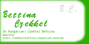 bettina czekkel business card